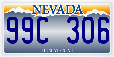 NV license plate 99C306