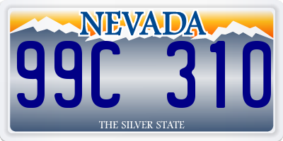 NV license plate 99C310