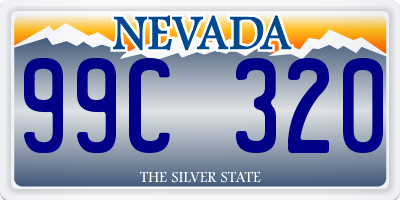 NV license plate 99C320