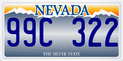 NV license plate 99C322