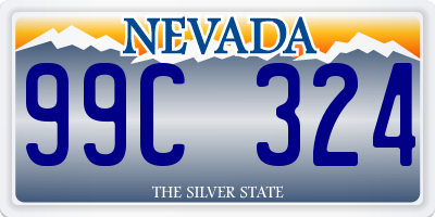 NV license plate 99C324