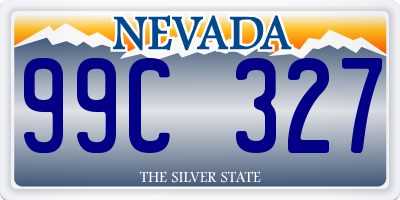 NV license plate 99C327