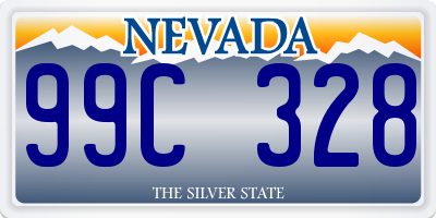 NV license plate 99C328