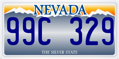 NV license plate 99C329