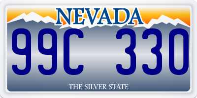 NV license plate 99C330