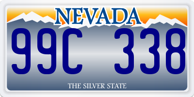 NV license plate 99C338