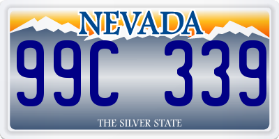 NV license plate 99C339