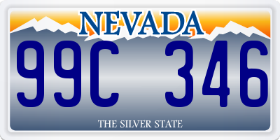 NV license plate 99C346