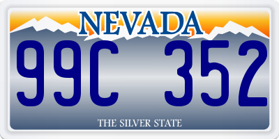 NV license plate 99C352