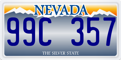 NV license plate 99C357