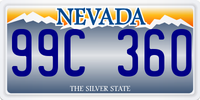 NV license plate 99C360