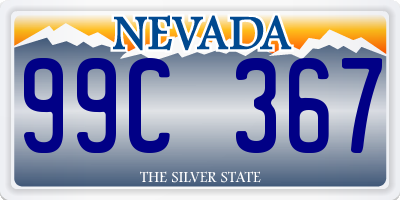 NV license plate 99C367