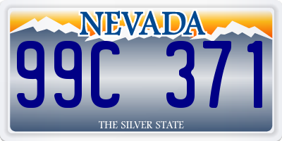 NV license plate 99C371