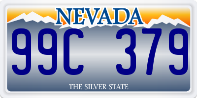 NV license plate 99C379