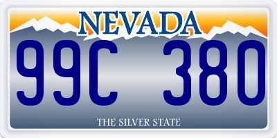 NV license plate 99C380