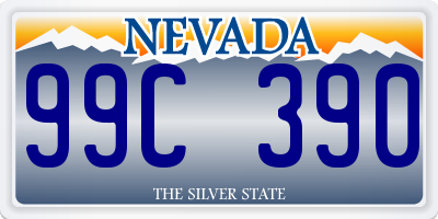 NV license plate 99C390