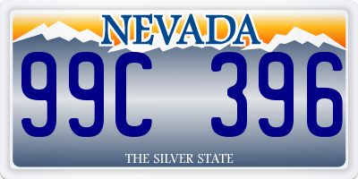 NV license plate 99C396