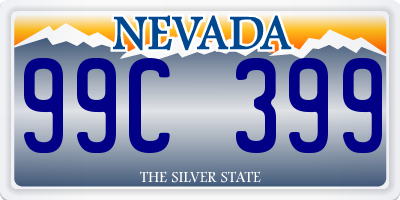 NV license plate 99C399