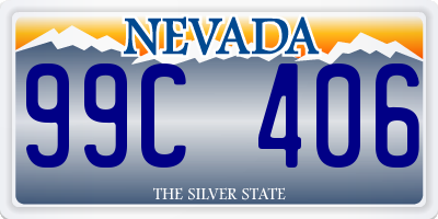 NV license plate 99C406