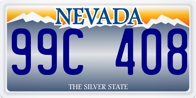 NV license plate 99C408