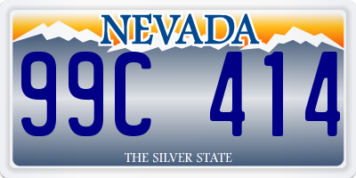 NV license plate 99C414