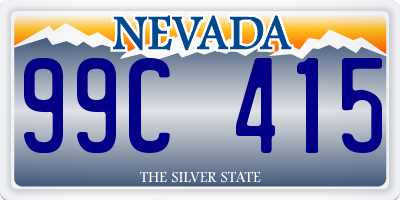 NV license plate 99C415