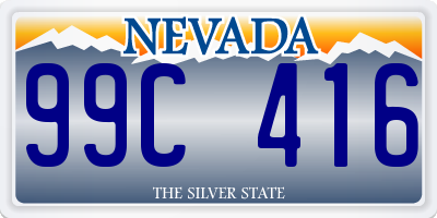 NV license plate 99C416