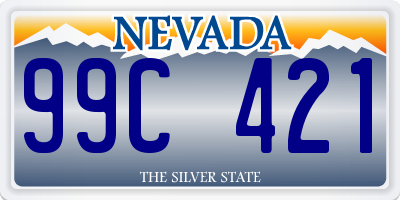 NV license plate 99C421