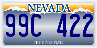 NV license plate 99C422