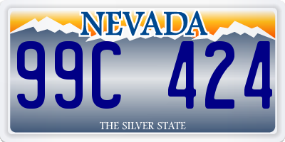 NV license plate 99C424