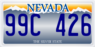 NV license plate 99C426