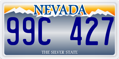 NV license plate 99C427