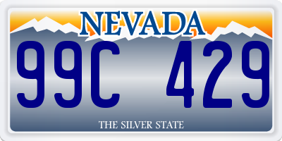 NV license plate 99C429