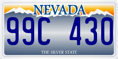 NV license plate 99C430