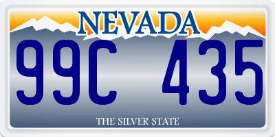 NV license plate 99C435