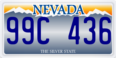 NV license plate 99C436