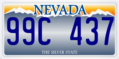 NV license plate 99C437