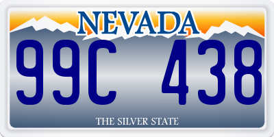 NV license plate 99C438