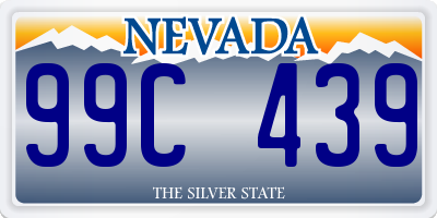 NV license plate 99C439