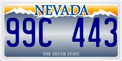 NV license plate 99C443