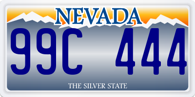 NV license plate 99C444