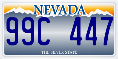 NV license plate 99C447