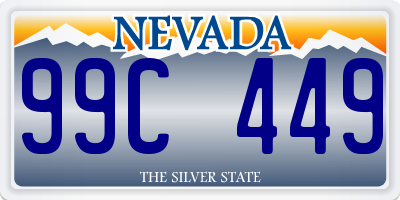NV license plate 99C449