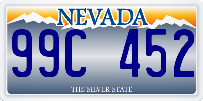 NV license plate 99C452