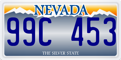 NV license plate 99C453