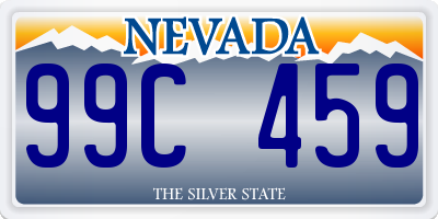 NV license plate 99C459