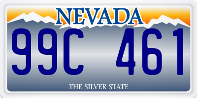 NV license plate 99C461