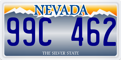 NV license plate 99C462