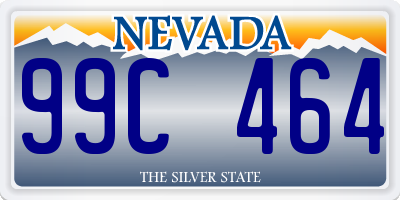 NV license plate 99C464