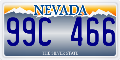 NV license plate 99C466